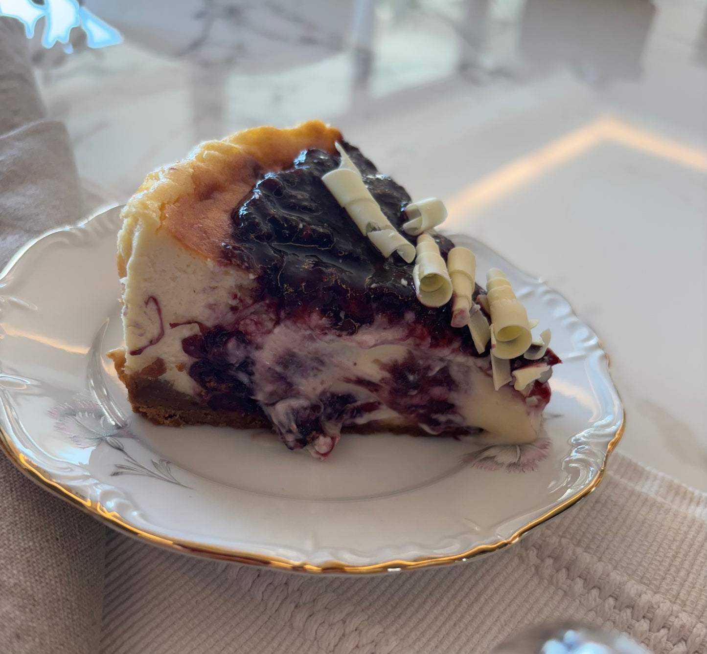 Tarta Vasca de Queso & Frutos Rojos