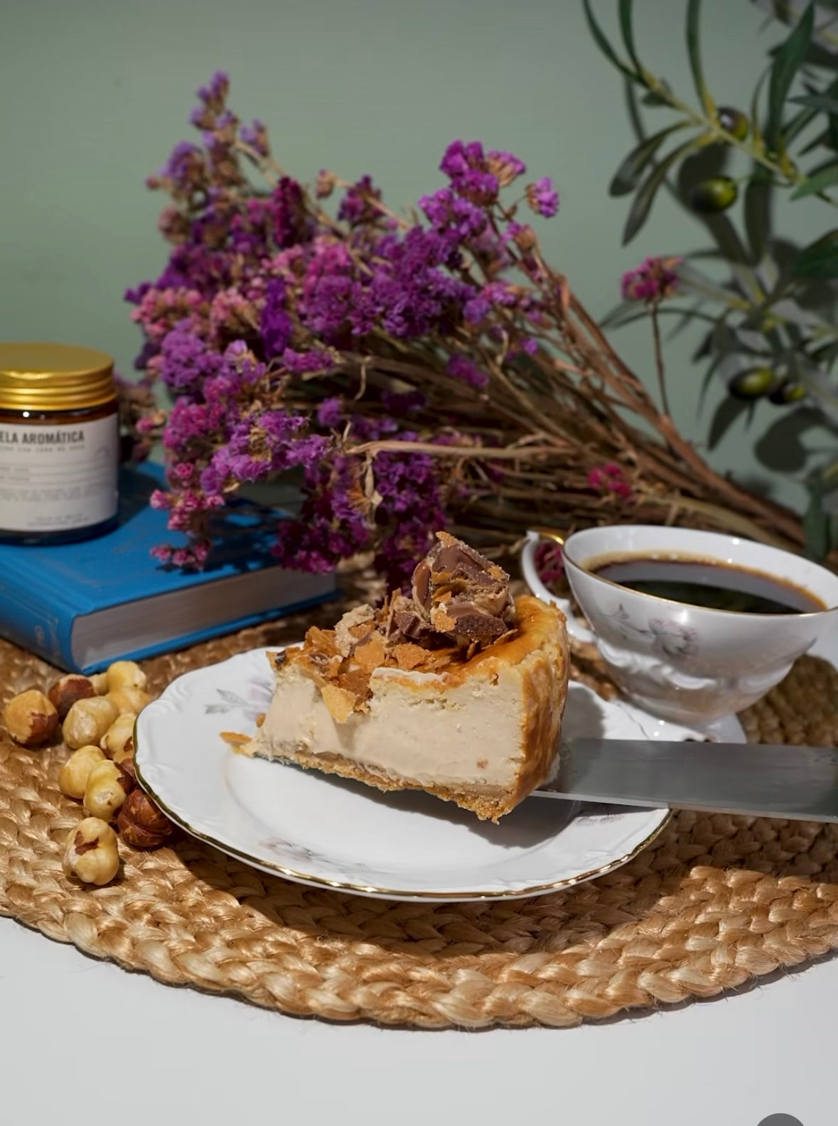 Tarta vasca de Kinder Bueno